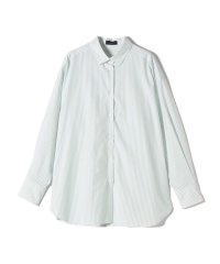 SHIPS WOMEN/SHIPS Primary Navy Label:コットン タイプライター ビッグ シャツ/508014817