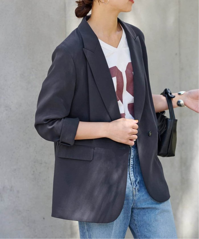 Spick&Span 黒 フード付きジャケット 追加》撥水フーデッドダウンコート（ダウンジャケット）｜Spick