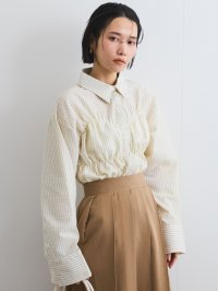 VICKY/ビッキー VICKY ストライプシャーリングシャツ≪手洗い可能≫/508015040