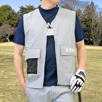 TopIsm/トップイズム TopIsm ゴルフウェア メンズ ベスト GIORNO SEVEN ジョルノセブン トップス ポリエステルストレッチ 多機能ポケット ロゴ おし/508015047