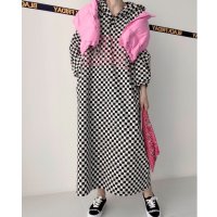 Belle Cie/ベルシー Belle Cie パーカー ワンピース フーディ スウェット ゆったり レオパード レディース 長袖 フード 大人カジュアル 春秋 大きいサイズ チ/508015236