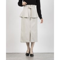 TONAL/トーナル TONAL ラッフルベルトZIPタイトスカート/508015408