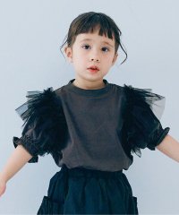 p.premier/ボリュームチュールパフスリーブTシャツ/507960380