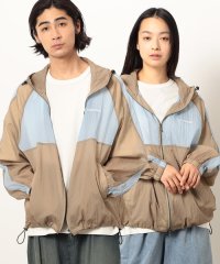 Purple & Yellow/シアーナイロンフードブルゾン/507983726