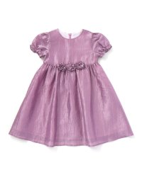 BeBe/ローズモチーフカールマイヤーパフスリーブドレス(100~140cm)/507983826