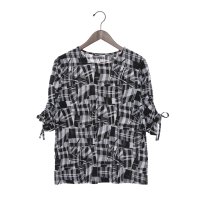 COKETT COLLECTION/コケットコレクション COKETT COLLECTION 幾何柄袖シャーリングカットソー/508009586