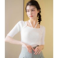 Noela/ノエラ Noela チョーカー付きランダムリブニット/508015572