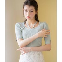 Noela/ノエラ Noela チョーカー付きランダムリブニット/508015572