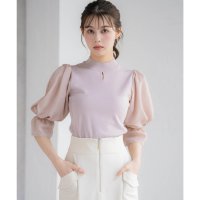 Noela/ノエラ Noela シフォンドッキングプチハイネックニット/508015576