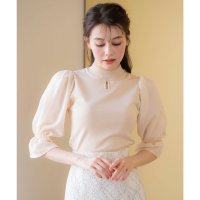 Noela/ノエラ Noela シフォンドッキングプチハイネックニット/508015576