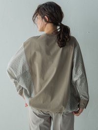 MAYSON GREY/メイソングレイ MAYSON GREY ストライプドッキングドルマンプルオーバー≪洗濯機で洗える≫/508015941