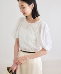 ROPE'/クリア天竺ボリュームスリーブプルオーバー【お仕事・通勤対応】/洗える/508016578