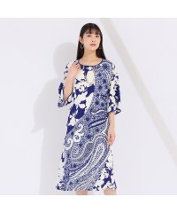 Liliane Burty/ウォッシャブル　ペイズリープリントワンピース　/508016579