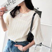 GeeRA/ジーラ GeeRA シャギージャカードTシャツ/508016933