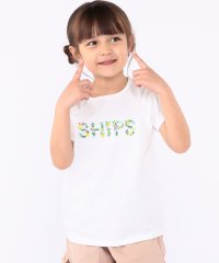 SHIPS KIDS/SHIPS KIDS:100～130cm / ガーリー 刺繍 ロゴ TEE/508017075
