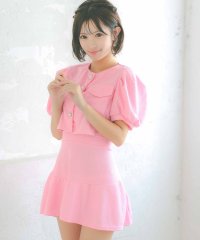 Tika/ティカ Tika キャバドレス 半袖パフスリーブボタンセットアップドレス/508017366