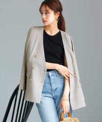 EMILYAN/エミリアン Emilyan UV CUT・速乾・接触冷感・ストレッチ・洗濯機可・軽量【ラフなのに さりげなくキマる】カルゼワッシャー・金ボタンダブルジャケット/508017395