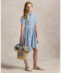 POLO RALPH LAUREN/(ガールズ 7才～16才)ベルテッド インディゴ シャンブレー シャツドレス/508017429