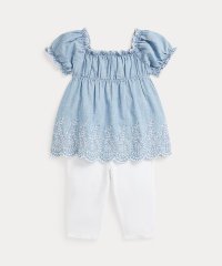 POLO RALPH LAUREN/(ベビー)コットン シャンブレー トップ & ジャージー レギンス セット/508017457
