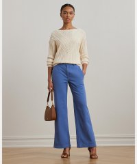 LAUREN RALPH LAUREN/コットン ツイル ワイドレッグ パンツ/508017622
