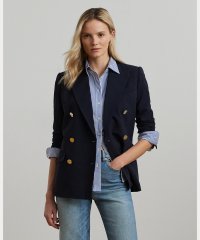 LAUREN RALPH LAUREN/ダブルブレステッド ウール クレープ ブレザー/508017632