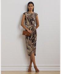 LAUREN RALPH LAUREN/ペイズリー ストレッチ ジャージー タイフロント ドレス/508017635