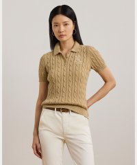 LAUREN RALPH LAUREN/ケーブルニット コットン ポロ セーター/508017657