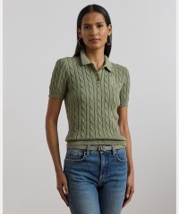 LAUREN RALPH LAUREN/ケーブルニット コットン ポロ セーター/508017658
