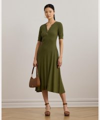 LAUREN RALPH LAUREN/コットン ヘンリーネック ドレス/508017659