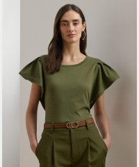 LAUREN RALPH LAUREN/ジャージー フラッタースリーブ Tシャツ/508017662