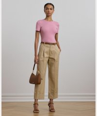 LAUREN RALPH LAUREN/ダブルフェイスド ストレッチ コットン アンクル パンツ/508017672