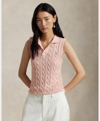 POLO RALPH LAUREN/ケーブルニット クロップド ポロシャツ/508017787