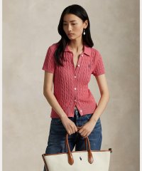 POLO RALPH LAUREN/ケーブル コットン ショートスリーブ Polo カーディガン/508017792