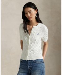 POLO RALPH LAUREN/ケーブルニット コットン ショートスリーブ カーディガン/508017824