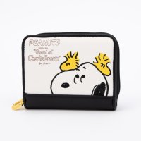 PEANUTS/ピーナッツ PEANUTS スヌーピー ひょっこり刺繍 二つ折り財布/508018043