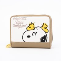 PEANUTS/ピーナッツ PEANUTS スヌーピー ひょっこり刺繍 二つ折り財布/508018043