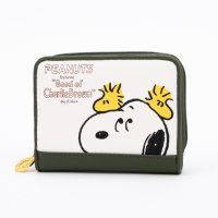 PEANUTS/ピーナッツ PEANUTS スヌーピー ひょっこり刺繍 二つ折り財布/508018043