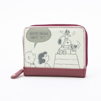 PEANUTS/ピーナッツ PEANUTS スヌーピー コミック ラウンドファスナー 二つ折り財布/508018053