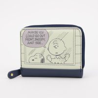 PEANUTS/ピーナッツ PEANUTS スヌーピー コミック ラウンドファスナー 二つ折り財布/508018053