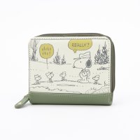 PEANUTS/ピーナッツ PEANUTS スヌーピー コミック ラウンドファスナー 二つ折り財布/508018053