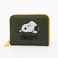 PEANUTS/ピーナッツ PEANUTS スヌーピー ふわふわ刺繍 ラウンドファスナー 小銭入れ/508018054