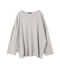 mizuiro ind/mizuiro ind メッシュロングスリーブワイドT/508018058