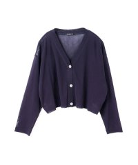 mizuiro ind/mizuiro ind メッシュVネックショートカーディガン/508018059