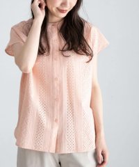 URBAN RESEARCH Sonny Label/『WEB限定』バンドカラーコットンレースシャツ/508018130