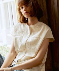 URBAN RESEARCH Sonny Label/『WEB限定』バンドカラーコットンレースシャツ/508018130