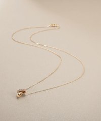 COCOSHNIK /K10ダイヤモンド アシンメトリークロス ネックレス/508018245