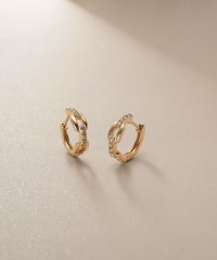 COCOSHNIK /K10ダイヤモンド ケーブルチェーンモチーフ 中折れピアス/508018261