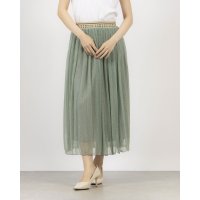 Anna Nicola/アンナニコラ Anna Nicola ラメシアーロングスカート ロゴウエストゴム キラキラプリーツ マーメイド/508019089