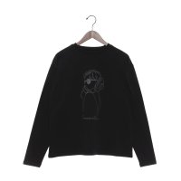 A.N.L/エー・エヌ・エル A.N.L モデル刺繍長袖カットソープルオーバー 丸首ロンT/508019097
