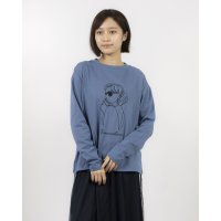 A.N.L/エー・エヌ・エル A.N.L モデル刺繍長袖カットソープルオーバー 丸首ロンT/508019097